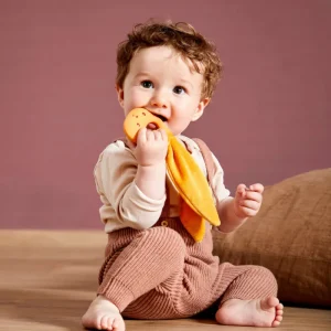 LeT Les enfants Terribles ANNEAU DE DENTITION EN SILICONE LAPIN - OCRE - Kaloo