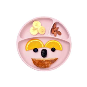 LET83700 Assiette antidérapante en silicone Minikoioi - Rose