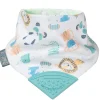 LET83700 Bavoir-bandana avec embout de dentition safari multicolore