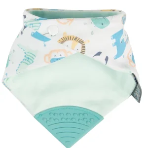 LET83700 Bavoir-bandana avec embout de dentition safari multicolore