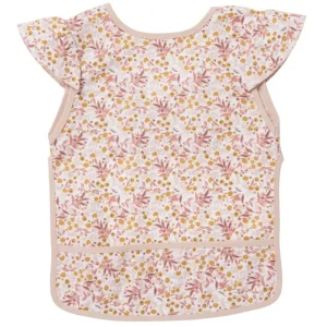 LET83700 Bavoir-tablier imprimé liberty marsala/ocre - BB&Co