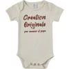 LeT Les enfants Terribles Body Manche courte "Création originale" sable