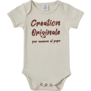 LeT Les enfants Terribles Body Manche courte "Création originale" sable