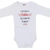 LET83700 Body manches longues "Il n’y a pas de tonton aussi génial" blanc