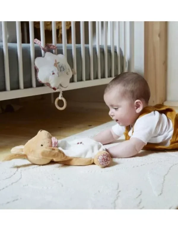 LeT Les enfants Terribles Boite à musique en tissu mon petit lapin