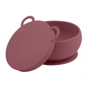 LET83700 Bol antidérapant + couvercle en silicone Minikoioi - Terracotta
