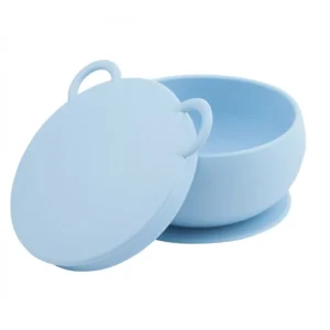LET83700 Bol antidérapant + couvercle en silicone Minikoioi - rose