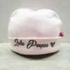 LET83700 Bonnet "Jolie Poupée" rose pastel