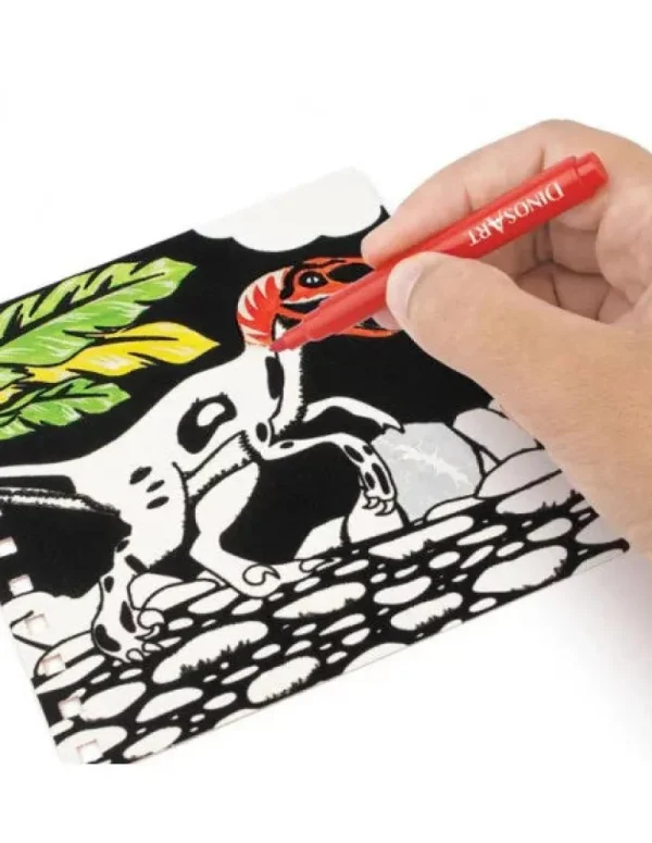 LeT Les enfants Terribles Carnet Créatif Velours dino
