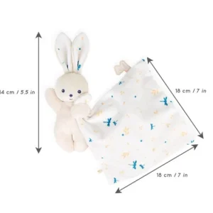 LeT Les enfants Terribles Carré douceur Doudou lapin blanc delicat - Kaloo