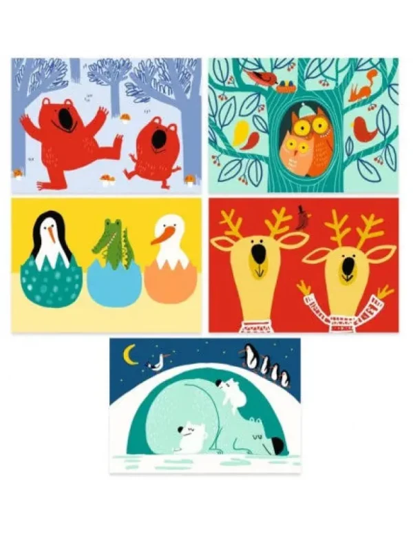 LeT Les enfants Terribles Cartes à gratter des petits -  animaux à découvrir