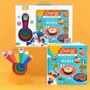LET83700 Chefclub - Coffret Kids : Les recettes du Monde avec les Tasses