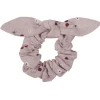 LET83700 Chouchou avec nœud gaze imp. cerises
