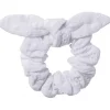 LET83700 Chouchou blanc broderie anglaise
