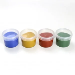 LeT Les enfants Terribles Coffret 4 pots "Aki" peinture aux doigts naturelle & vegan