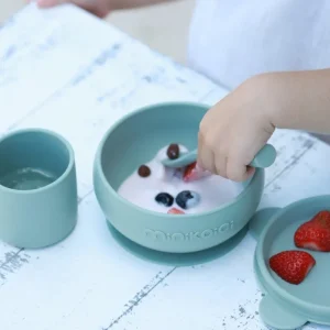LET83700 Coffret Mes Premiers Repas (bol+cuillère+gobelet) Tilleul - BB&Co