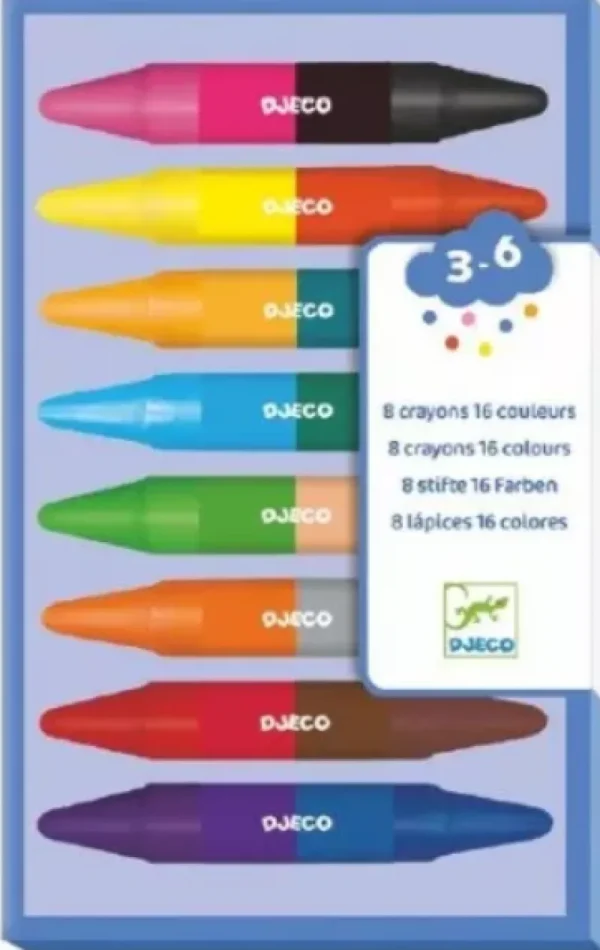 LeT Les enfants Terribles 8 crayons de cire double cotés