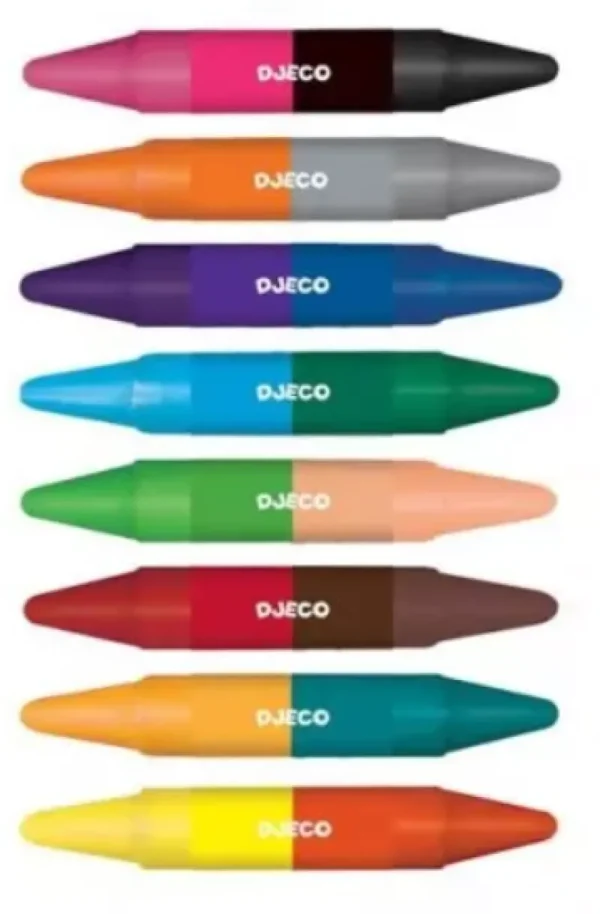 LeT Les enfants Terribles 8 crayons de cire double cotés