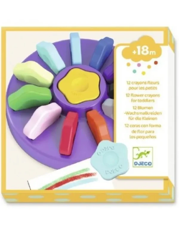LeT Les enfants Terribles 12 crayons fleurs pour les petits