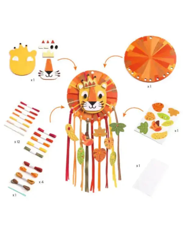 LeT Les enfants Terribles DIY - Mon premier attrape-rêve à créer Lion - Djeco