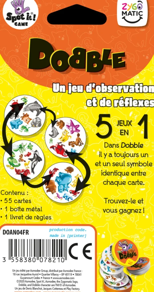 Enfant LET83700 Dobble Animaux