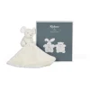 LeT Les enfants Terribles Doudou câlin souris crème
