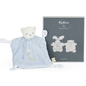 LeT Les enfants Terribles Doudou Ourson 4 noeuds Bleu