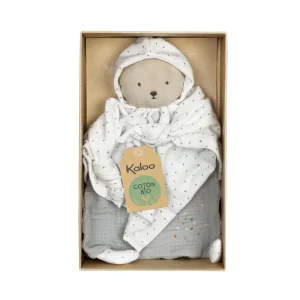 LeT Les enfants Terribles Doudou ourson gris - Coton Bio
