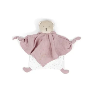 LeT Les enfants Terribles Doudou ourson rose - Coton Bio