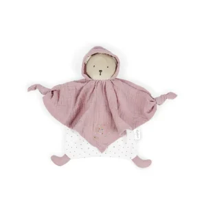 LeT Les enfants Terribles Doudou ourson rose - Coton Bio