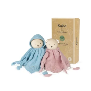 LeT Les enfants Terribles Doudou ourson rose - Coton Bio