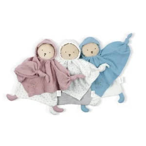 LeT Les enfants Terribles Doudou ourson rose - Coton Bio
