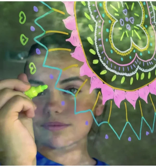 LeT Les enfants Terribles 6 feutres effaçables pour vitres et miroirs - SuperPetit