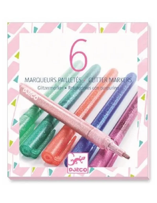 LeT Les enfants Terribles 6 feutres pailletés - sweet