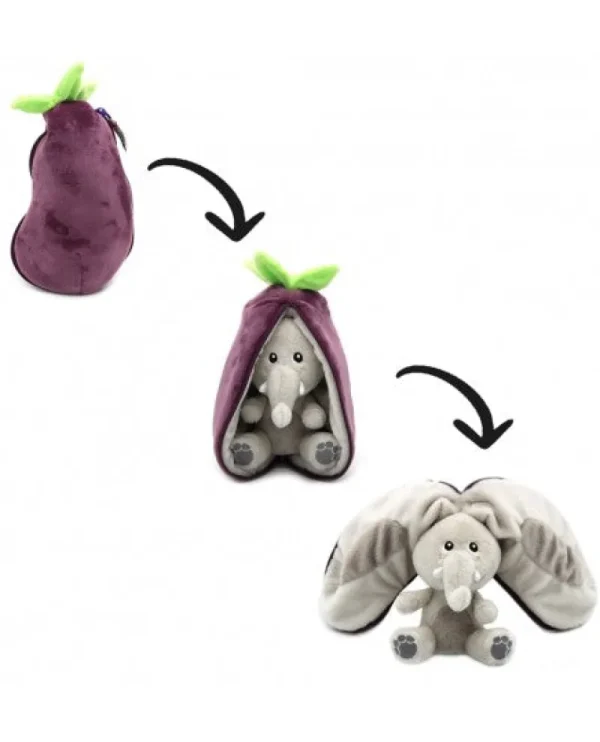 LET83700 Flipetz veggies -  Éléphant & aubergine