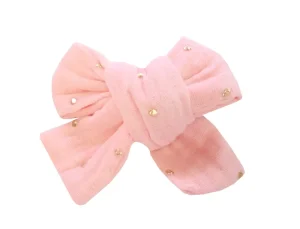 LET83700 Grande barrette anti-glisse double gaze liberty