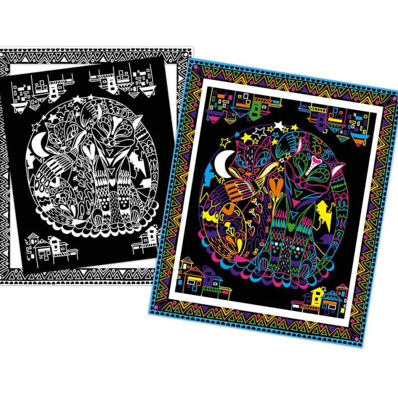 kit_cratif__coloriages__f_1.webp LeT Les enfants Terribles Kit créatif - Coloriages + feutres fluo animaux