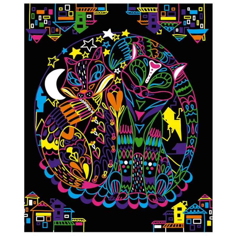 kit_cratif__coloriages__f_2.webp LeT Les enfants Terribles Kit créatif - Coloriages + feutres fluo animaux