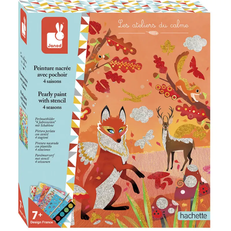 kit_cratif__peinture_nacr_0.webp LeT Les enfants Terribles Kit créatif - Peinture nacrée avec pochoir 4 saisons
