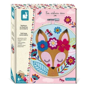 LeT Les enfants Terribles Kit créatif - Tambour en feutrine et broderie