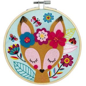 LeT Les enfants Terribles Kit créatif - Tambour en feutrine et broderie
