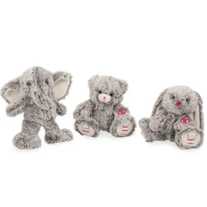 LeT Les enfants Terribles LAPIN PELUCHE GRIS PRESTIGE LEO - 24 CM - Kaloo