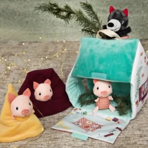 LET83700 Les maisons du Loup et des 3 petits cochons