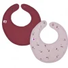LeT Les enfants Terribles Lot de 2 Bavoirs Cerise/Tomettes