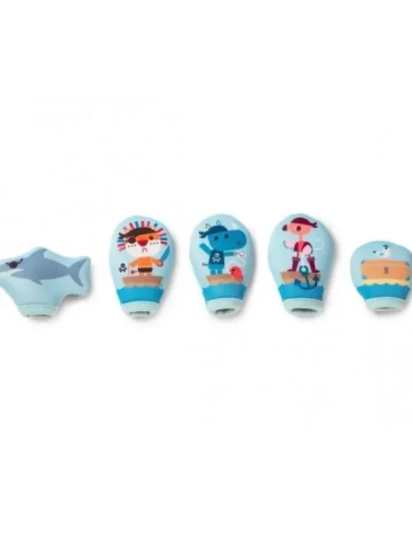 LET83700 Marionnettes de bain à doigts - Les pirates
