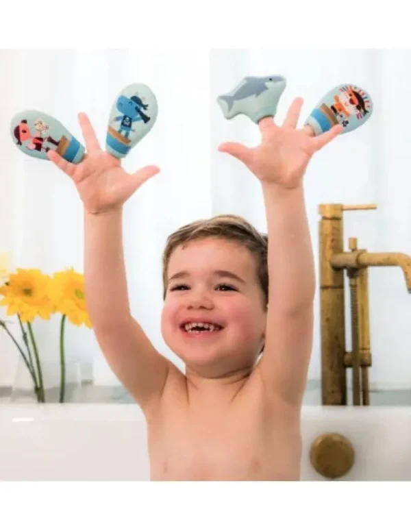 LET83700 Marionnettes de bain à doigts - Les pirates