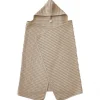 LET83700 Maxi cape de bain Coton Gaufré BB&CO Latte- BB&Co
