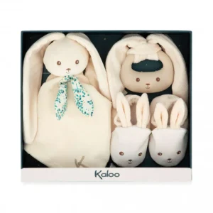 LeT Les enfants Terribles MON PREMIER COFFRET NAISSANCE LAPINOO - CREME - Kaloo