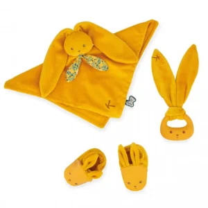 LeT Les enfants Terribles MON PREMIER COFFRET NAISSANCE LAPINOO - OCRE - Kaloo