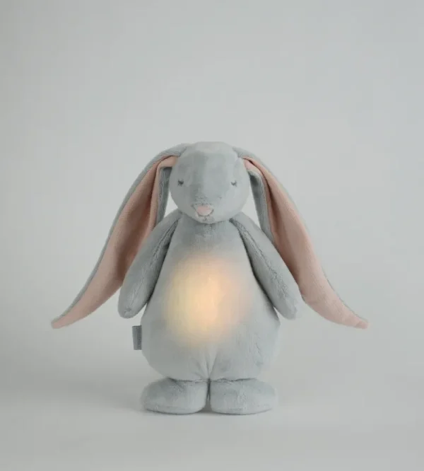 LET83700 Moonie le lapin magique sons & lumières (gris/rose)